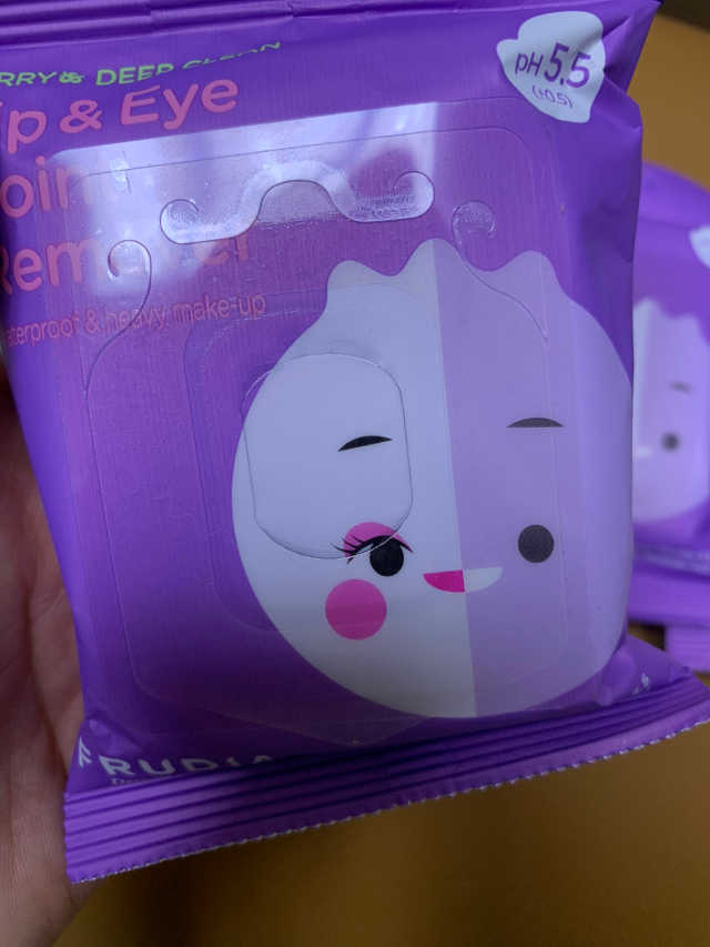 [후르디아] 블루베리 립앤아이 리무버 패드 4개 세트 리뷰 사진
