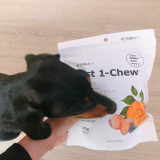 [펫토리아] 한입뚝딱 혼합 덴탈츄 Just 1-Chew — 4점을 준 리뷰어가 2020년 3월 올린 사용 사진