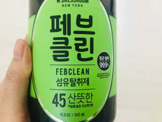 더블유드레스룸 페브클린 500ml — 4.83점을 준 리뷰어가 2018년 8월 올린 사용 사진
