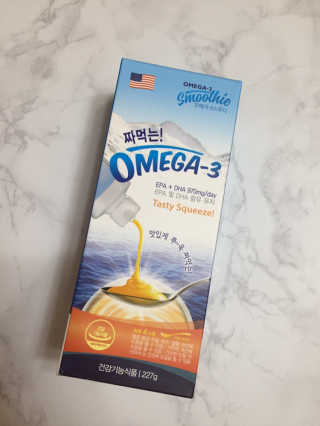 오메가-3스무디 [오메가스무디] 짜먹는 오메가3 DHA 임산부 어린이 — 5점을 준 리뷰어가 2019년 1월 올린 사용 사진