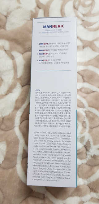 매너릭 올인원 딥클렌징폼 앤 쉐이빙 — 5점을 준 리뷰어가 2020년 1월 올린 사용 사진