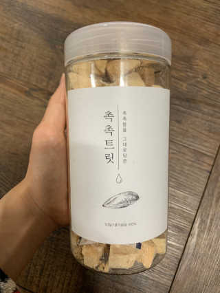 펫프렌즈 [단백질풍부] 無첨가 닭가슴살 100퍼센트 촉촉트릿 치킨 — 5점을 준 리뷰어가 2020년 1월 올린 사용 사진