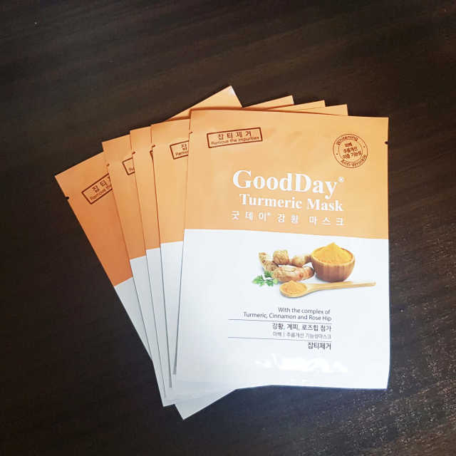 GoodDay 강황 마스크 리뷰 사진