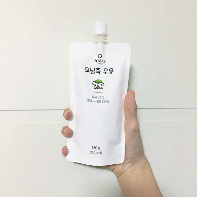 모닝죽 우유 리뷰 사진