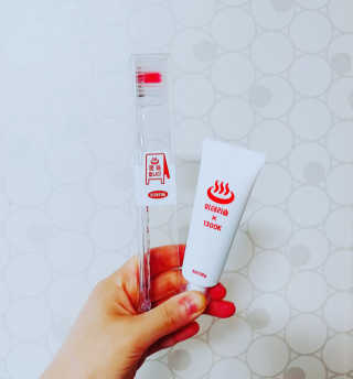 이태리숍 덴탈케어_치약 칫솔 — 5점을 준 리뷰어가 2018년 4월 올린 사용 사진