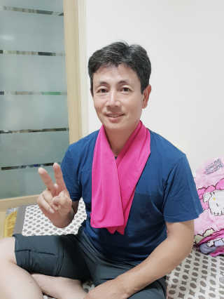 쿨코어 쿨링타월 — 5점을 준 리뷰어가 2019년 7월 올린 사용 사진