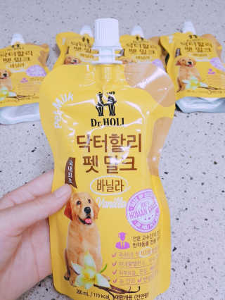 닥터할리펫밀크 8종 — 5점을 준 리뷰어가 2018년 9월 올린 사용 사진