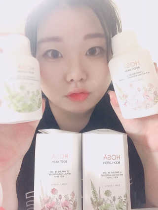 HOSA BODY WASH+BODY LOTION — 5점을 준 리뷰어가 2018년 4월 올린 사용 사진