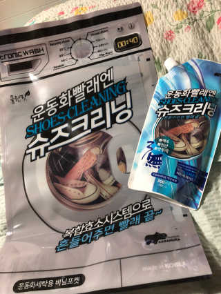 트로닉 클린팟 가바무라 슈즈크리닝 운동화세탁세제 — 4점을 준 리뷰어가 2018년 4월 올린 사용 사진