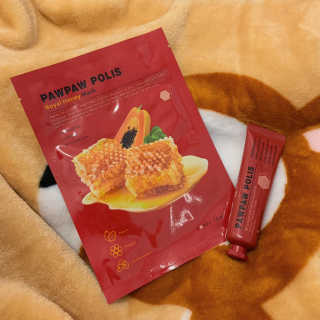 Honey Trap 포포폴리스 로얄허니 포포마스크5매 + 포포크림 — 5점을 준 리뷰어가 2019년 1월 올린 사용 사진