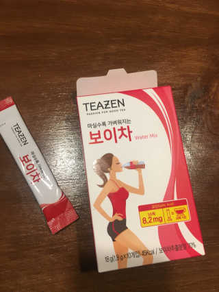 티젠 보이차 + 마이보틀 세트 — 3.83점을 준 리뷰어가 2018년 6월 올린 사용 사진