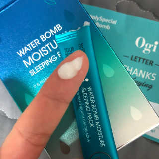 오지아이 워터 밤 모이스처 슬리핑 팩 4ml X 20pcs — 5점을 준 리뷰어가 2020년 2월 올린 사용 사진