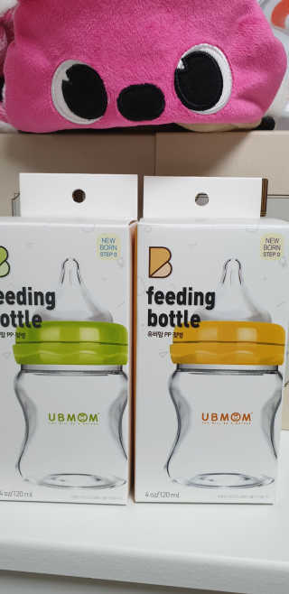 유비맘 신생아젖병 120ml 트리플팩_ 젖꼭지 포함 — 5점을 준 리뷰어가 2020년 2월 올린 사용 사진