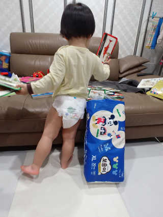 보솜이 베이비케어 팬티형 기저귀 — 5점을 준 리뷰어가 2019년 3월 올린 사용 사진