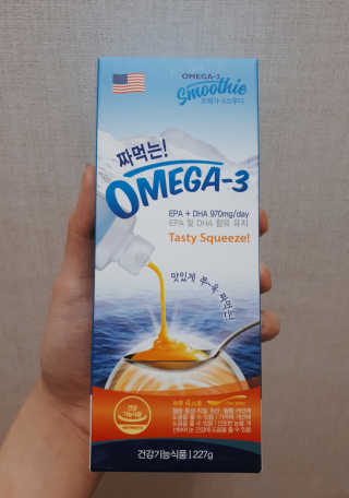 오메가-3스무디 [오메가스무디] 짜먹는 오메가3 DHA 임산부 어린이 — 5점을 준 리뷰어가 2019년 4월 올린 사용 사진