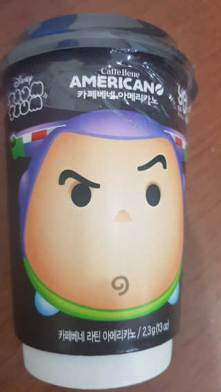 GS25 디즈니썸썸 카페베네 아메리카노 — 4점을 준 리뷰어가 2017년 12월 올린 사용 사진