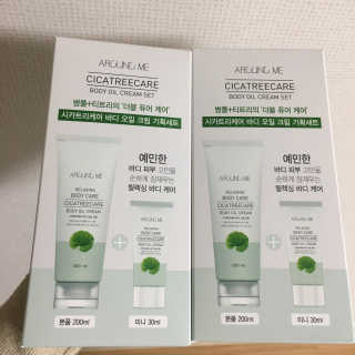 어라운드미 [어라운드 미] 병풀 릴렉싱- 바디 오일 크림 세트 2개 — 5점을 준 리뷰어가 2020년 2월 올린 사용 사진