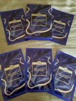 Pearl Collagen Velvet Mask 1 BOX by YVESOM — 5점을 준 리뷰어가 2019년 3월 올린 사용 사진