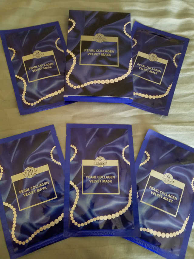 Pearl Collagen Velvet Mask 1 BOX by YVESOM 리뷰 사진