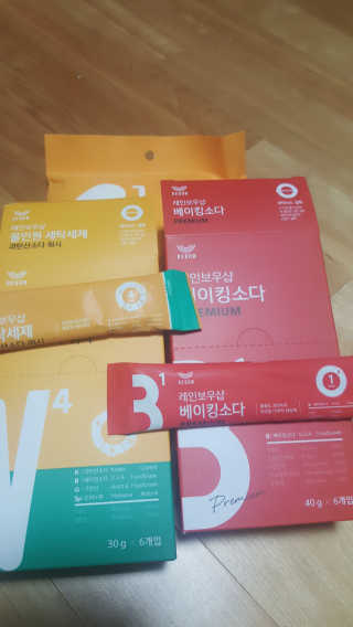 레인보우샵 올인원세탁세제,베이킹소다 스틱포6개입+세탁조클리너 — 4점을 준 리뷰어가 2018년 3월 올린 사용 사진