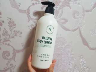 (주)에네스티 내추럴 촉촉  오트밀 바디로션 500ml — 5점을 준 리뷰어가 2020년 3월 올린 사용 사진