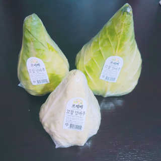 [프레베] 꼬깔양배추 3통 1.8kg 이상 — 5점을 준 리뷰어가 2018년 12월 올린 사용 사진