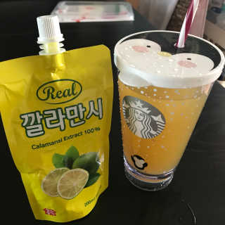 장수농가 리얼깔라만시 — 3.67점을 준 리뷰어가 2018년 4월 올린 사용 사진