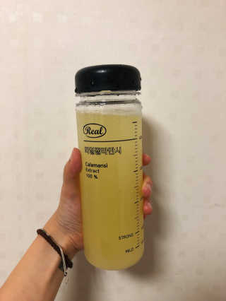 장수농가 리얼깔라만시 — 4.83점을 준 리뷰어가 2018년 6월 올린 사용 사진