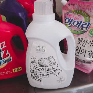 코코버블 세탁세제 — 5점을 준 리뷰어가 2019년 1월 올린 사용 사진