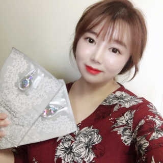 카미안느 더 퍼펙트 웨딩 마스크 — 5점을 준 리뷰어가 2018년 9월 올린 사용 사진