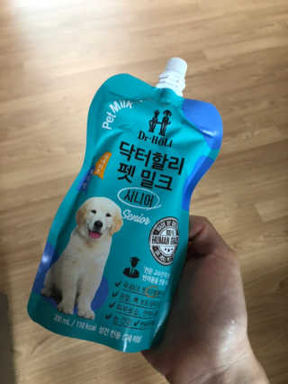 닥터할리펫밀크 8종 — 4점을 준 리뷰어가 2019년 6월 올린 사용 사진
