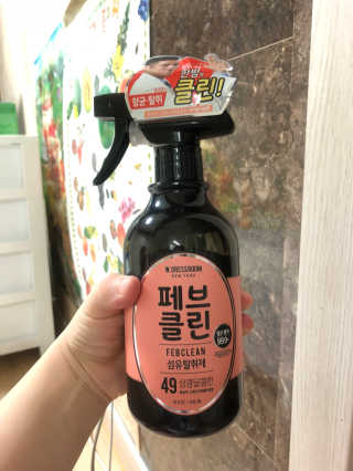더블유드레스룸 페브클린 500ml — 5점을 준 리뷰어가 2018년 8월 올린 사용 사진