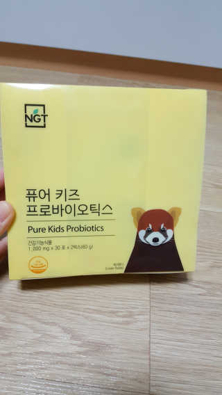 네츄럴굿띵스 퓨어 키즈 프로바이오틱스 60포 — 4점을 준 리뷰어가 2019년 6월 올린 사용 사진