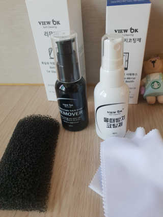 뷰오케이 욕실 화장실 셀프 물때제거 코팅제,리무버 50ml — 4점을 준 리뷰어가 2019년 5월 올린 사용 사진