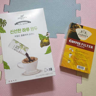 (주)쟈뎅 [쟈뎅] 클래스 신선한 하루 원두+여과지 SET — 4점을 준 리뷰어가 2019년 3월 올린 사용 사진