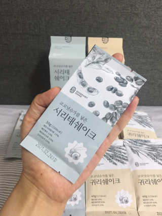 [착한습관]건강한 한끼, 귀리 쉐이크와 서리태 쉐이크 — 4점을 준 리뷰어가 2019년 7월 올린 사용 사진