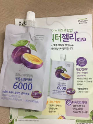 풀무원 프레시 워터젤리 — 5점을 준 리뷰어가 2018년 8월 올린 사용 사진