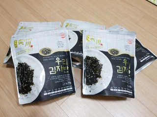 광천우리맛김 우리집밥도둑 맛있는광천김 우리김자반 50g 5봉 — 5점을 준 리뷰어가 2018년 3월 올린 사용 사진
