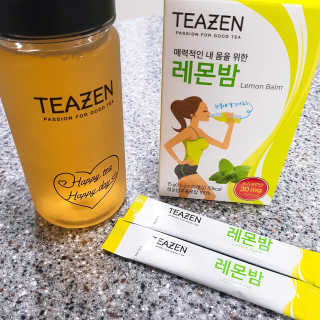티젠 레몬밤 + 마이보틀 — 4점을 준 리뷰어가 2018년 7월 올린 사용 사진