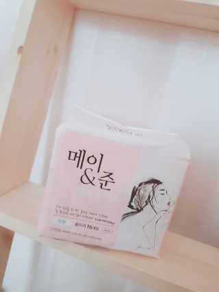 메이앤준 소프트맥스 생리대 — 5점을 준 리뷰어가 2019년 4월 올린 사용 사진