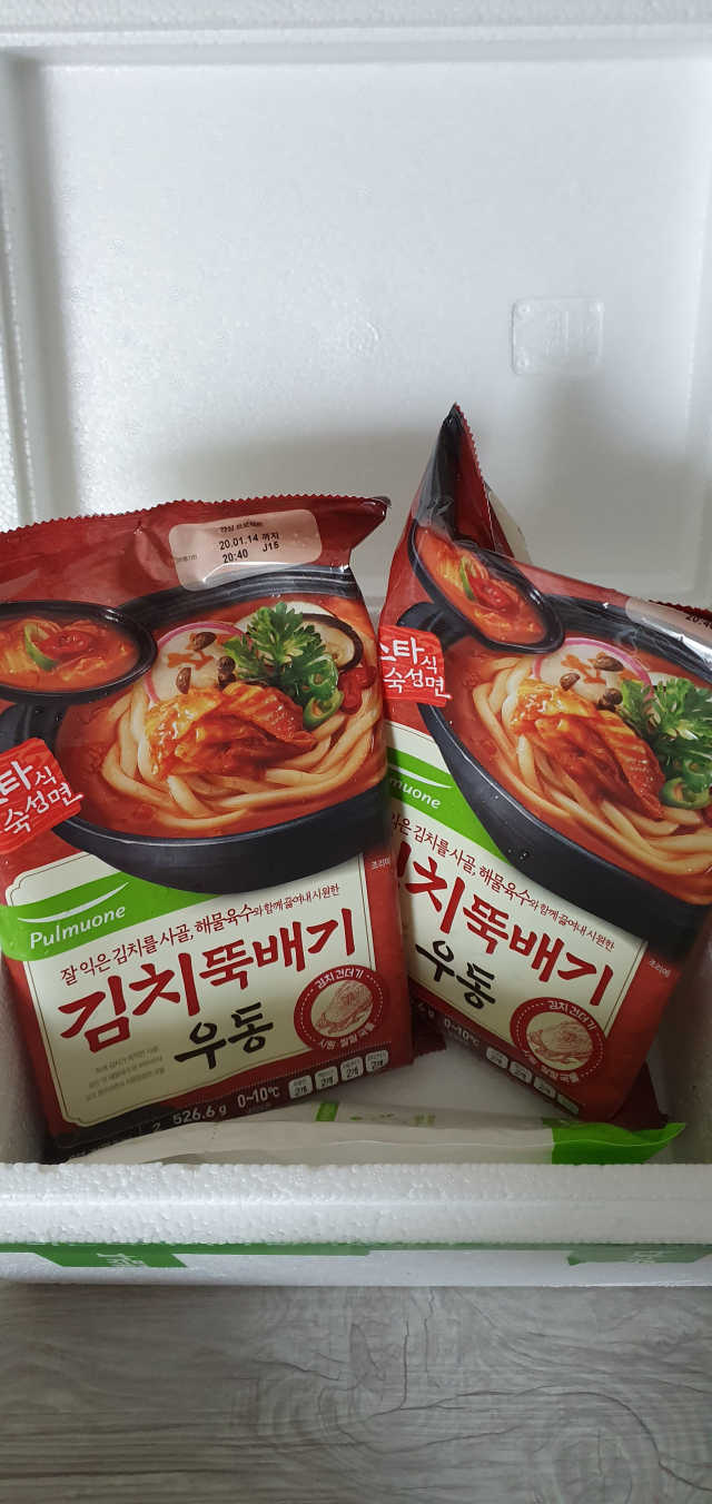[풀무원] 김치뚝배기우동 2인분 X2 리뷰 사진