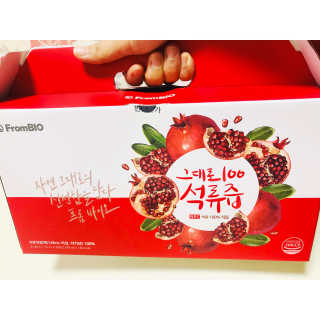 프롬바이오 오직 석류만 [그대로100 석류즙] 하루 1포로 건강하게 — 5점을 준 리뷰어가 2019년 10월 올린 사용 사진