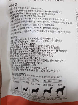 [펫토리아] 맛도 영양도 BEST 한끼뚝딱 강아지 사료 — 5점을 준 리뷰어가 2018년 12월 올린 사용 사진