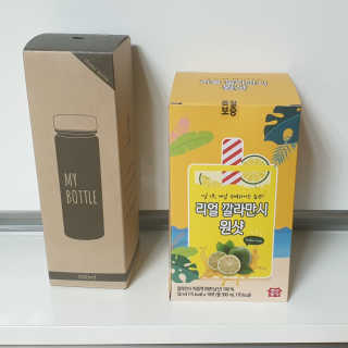 장수농가 리얼깔라만시 원샷 50ml 10팩+보틀 — 5점을 준 리뷰어가 2019년 5월 올린 사용 사진