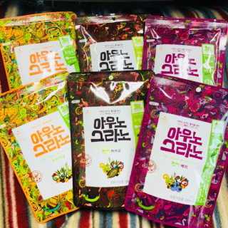 아우노그라노 오리지날, 진짜 베리, 진짜 카카오 — 5점을 준 리뷰어가 2018년 2월 올린 사용 사진