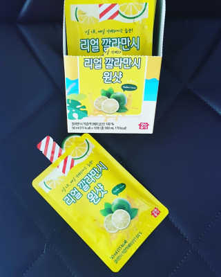 장수농가 리얼깔라만시 원샷 50ml 10팩+보틀 — 5점을 준 리뷰어가 2019년 5월 올린 사용 사진