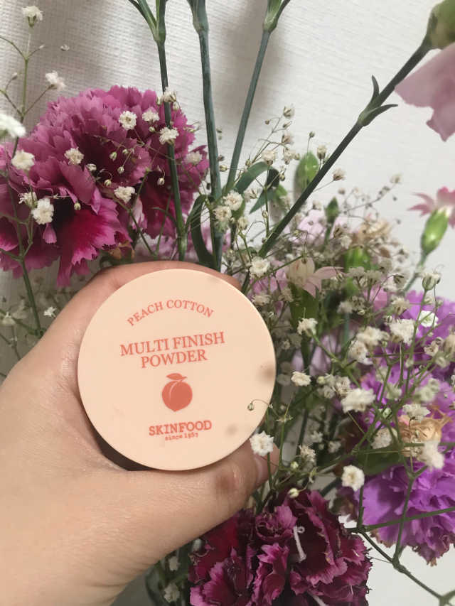 SKIN FOOD PEACH COTTON MULTI FINISH POWDER 5g 리뷰 사진