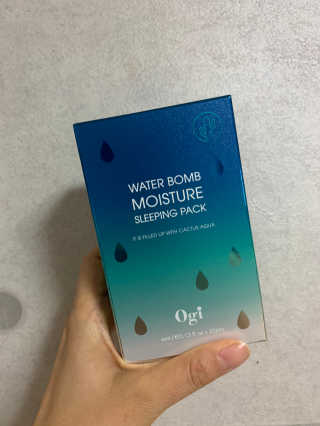 오지아이 워터 밤 모이스처 슬리핑 팩 4ml X 20pcs — 3.5점을 준 리뷰어가 2019년 12월 올린 사용 사진