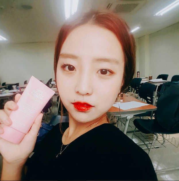 핑크볼륨파우더 무기자차 선크림 리뷰 사진