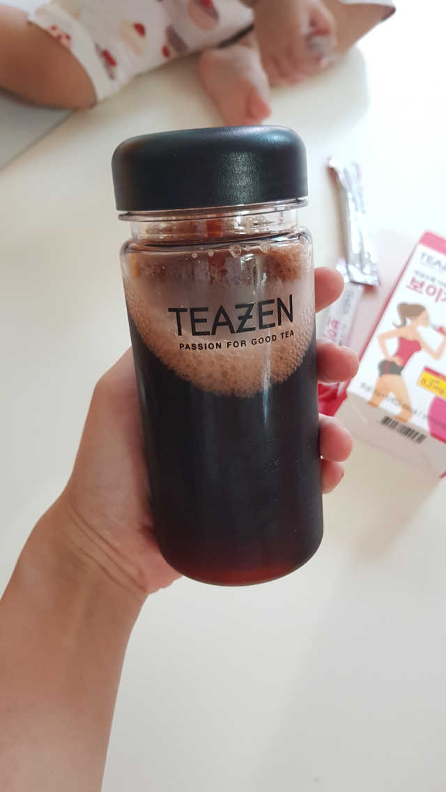 티젠 보이차 + 마이보틀 세트 리뷰 사진